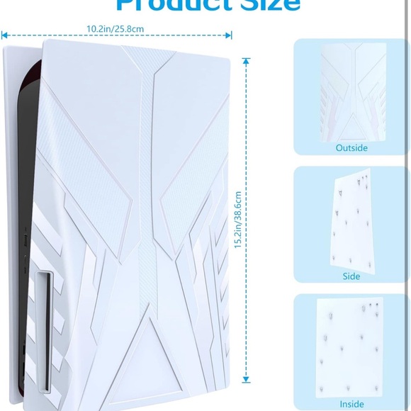 Faceplate Compatible with PS5🎮Cover for PS5🎮Console Disc Edition - Picture 9 of 10